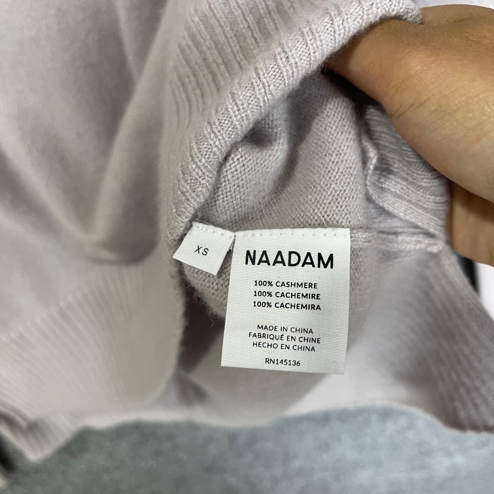 NAADAM Sweater 100% Cashmere  Womens XS Excellent Funnel Neck Pullover - Picture 8 of 9